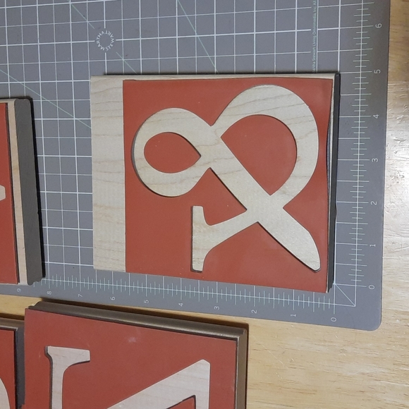 Monogram Capitol letter Rubber stamp retired - Picture 4 of 7